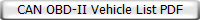 CAN OBD-II Vehicle List PDF